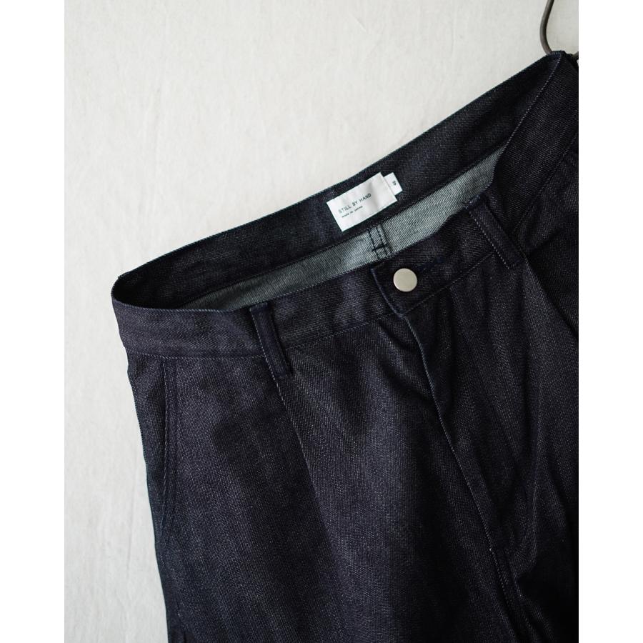 スティルバイハンド STILL BY HAND デニム ディープタックワイドデニム
