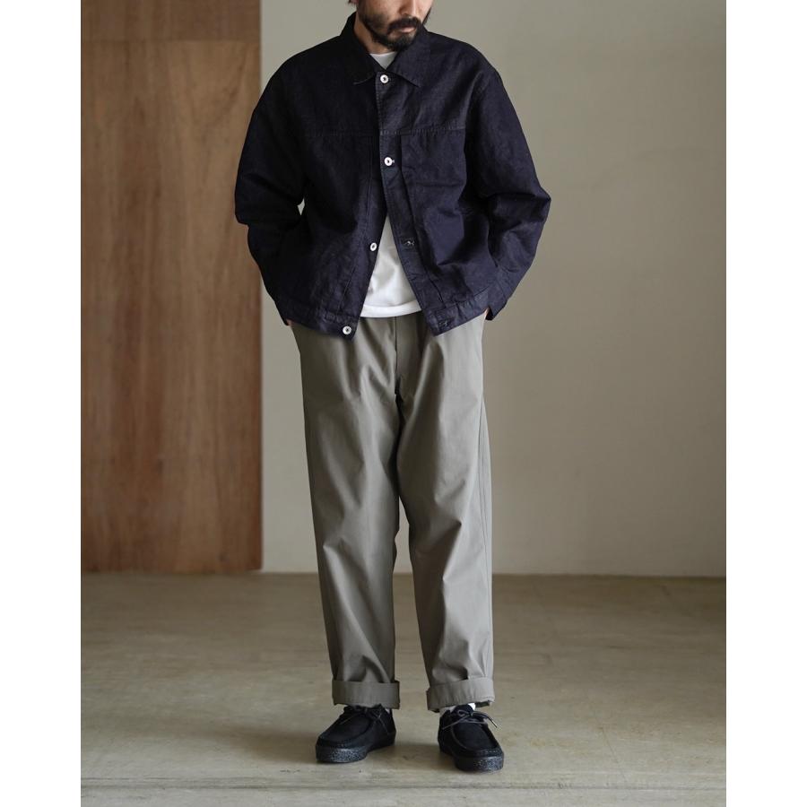 26SS STILL BY HAND スティルバイハンド 麻混紡 デニムブルゾン STILL BY HAND（スティルバイハンド） ジャケット 麻混デニムブルゾン