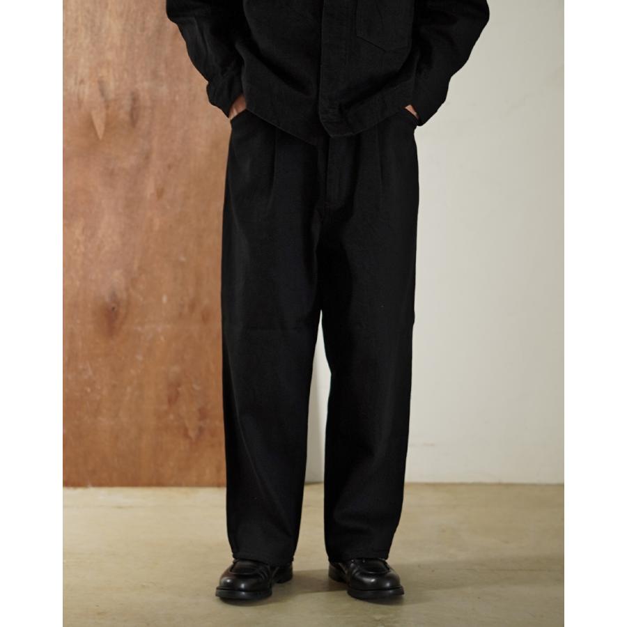 【ブラック（01）】DENIM PANT Seb Crinkle Denim Pant in Black – Studio Nicholson