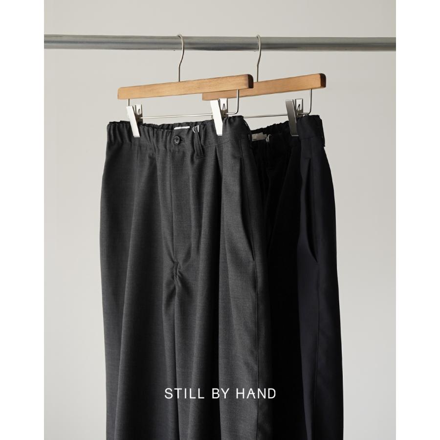 週末限定価格 STILL BY HAND / PT09261 STILL BY HAND（スティルバイハンド） サマーウールワイドパンツ