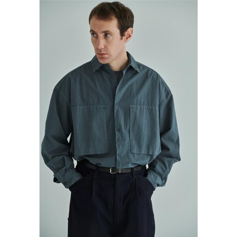 STILL BY HAND ガーメントダイオーバーシャツ　サイズ48 スティルバイハンド STILL BY HAND スキッパーシャツ メンズ