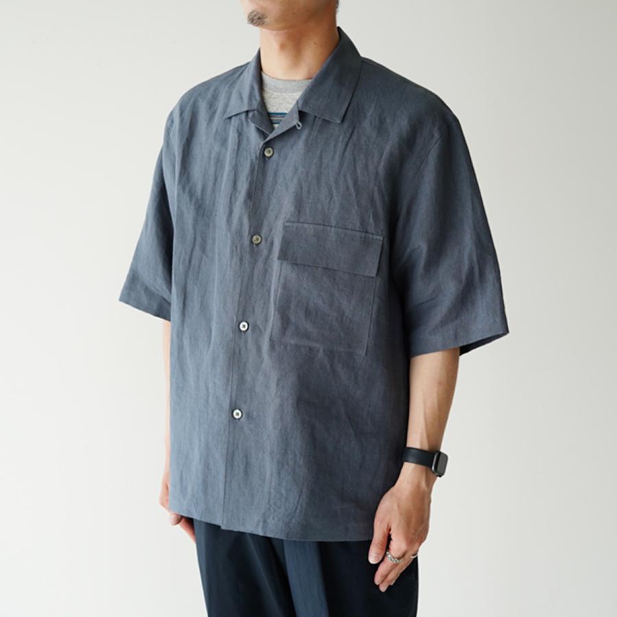 スティルバイハンド STILL BY HAND リネン 半袖シャツ オープンカラー ワイドシルエット メンズ SH03212｜crouka｜13