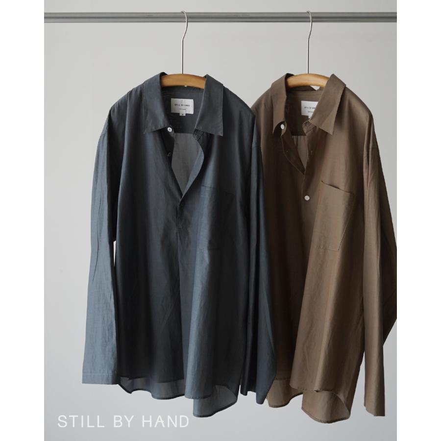 STILL BY HAND（スティルバイハンド） シャツ キュプラ混 プルオーバー