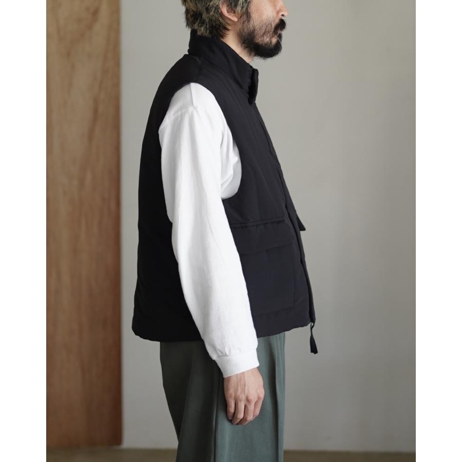 スティルバイハンド STILL BY HAND スタンドカラーパッデッドベスト