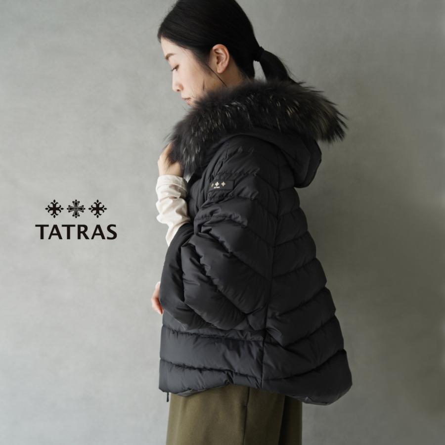 TATRAS/MALE/リバーシブルダウンポンチョ/BLACK/GREY/2