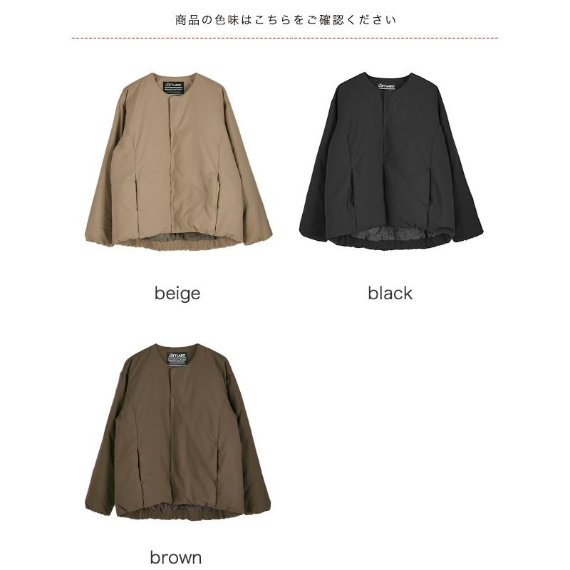 THE LOFT LABO ロフトラボ スナップボタン ノーカラー ダウン THE LOFT LABO ロフトラボ スナップボタン ノーカラー ダウン