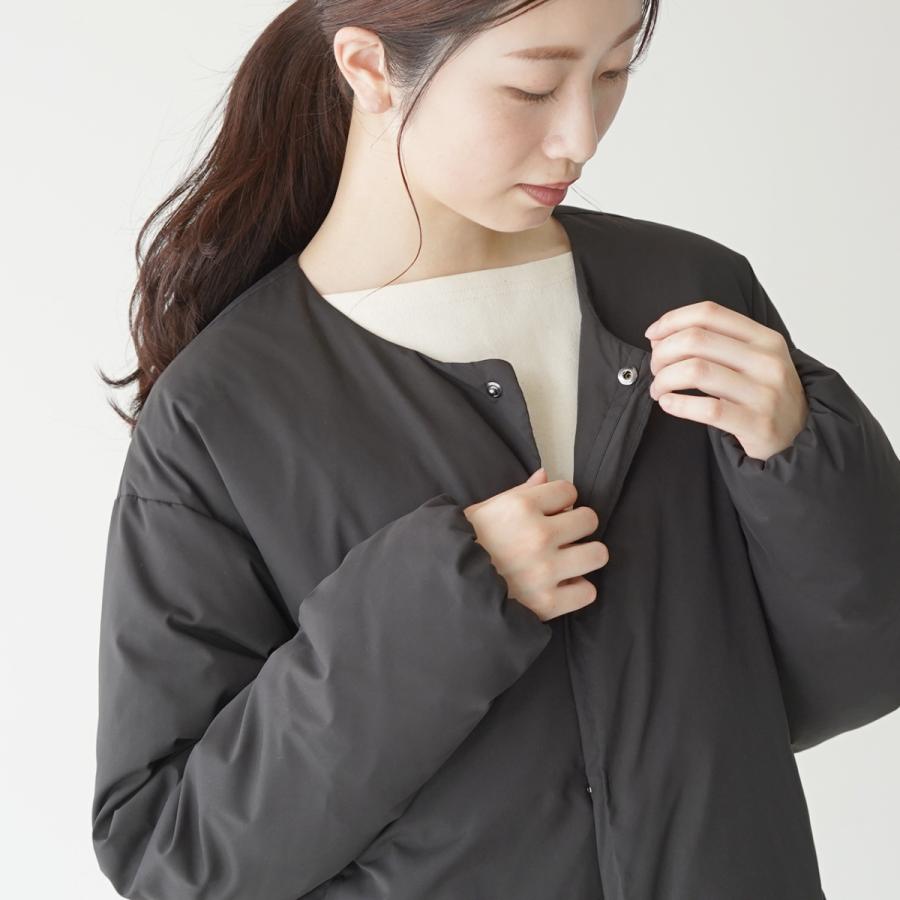 THE LOFT LABO ロフトラボ スナップボタン ノーカラー ダウン THE LOFT LABO ロフトラボ スナップボタン ノーカラー ダウン