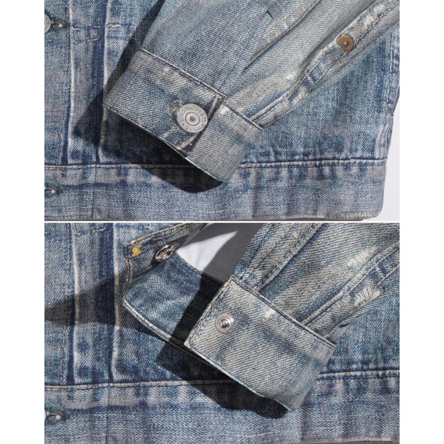 SALE！トルク/TOLQ トロンプルイユ デニムジャケット メンズ Trompe l