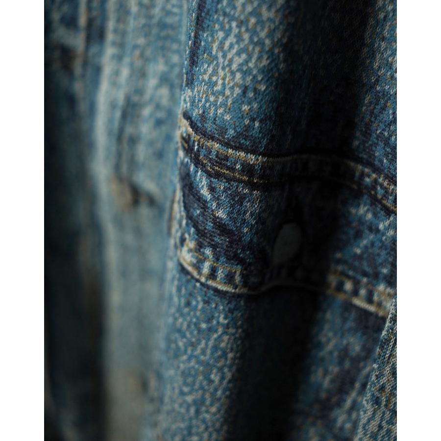 トルク TOLQ ニットデニムジャケット メンズ Knit Denim Jacket 26-1104の画像