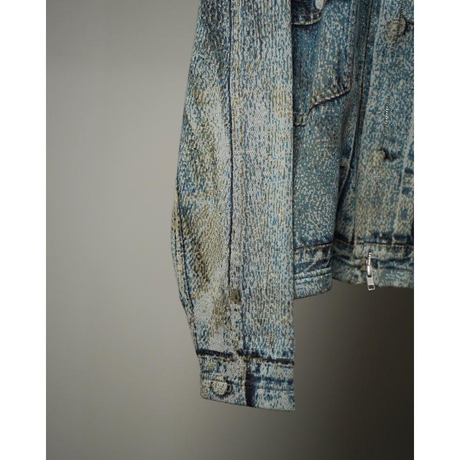 トルク TOLQ ニットデニムジャケット メンズ Knit Denim Jacket 26-1104の画像