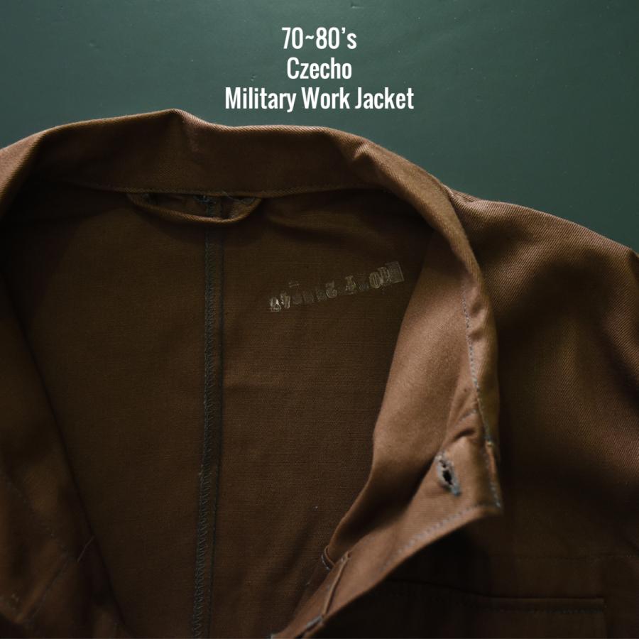 チェコ軍 ミリタリー ワーク ジャケット MILITARY WORK JACKET 古着 Dead Stock メンズ｜crouka｜03