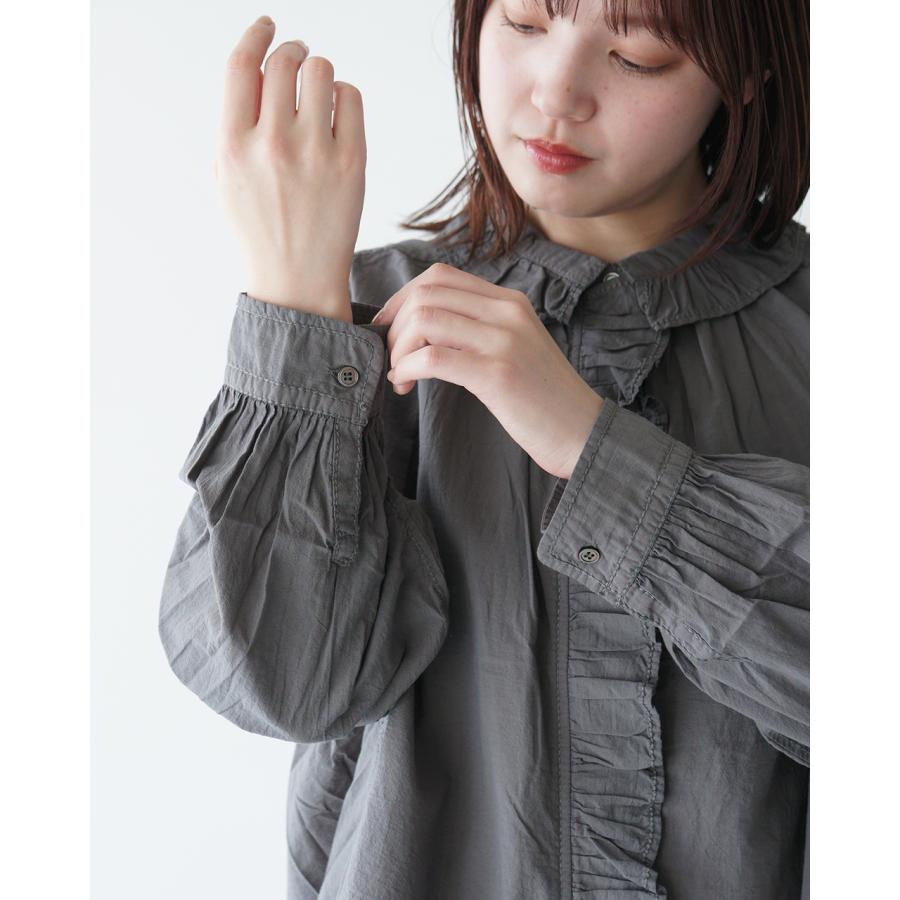 tumugu（ツムグ） SALE！ツムグ ふわふわコットン フリルブラウス 