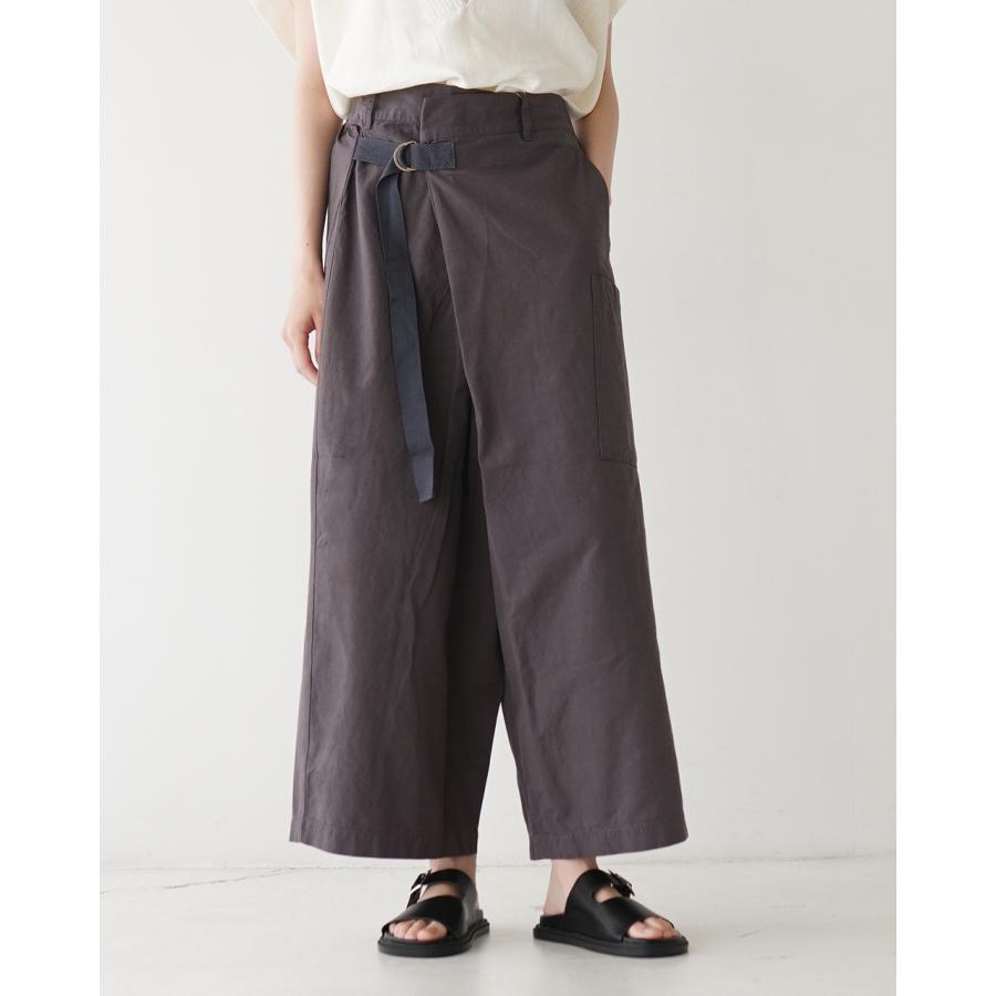SALE！ツムグ tumugu ベルト付きパンツ コットンリネン