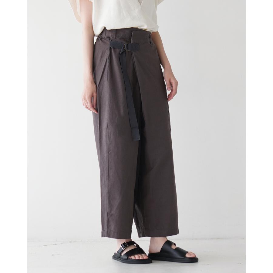 SALE！ツムグ tumugu ベルト付きパンツ コットンリネン