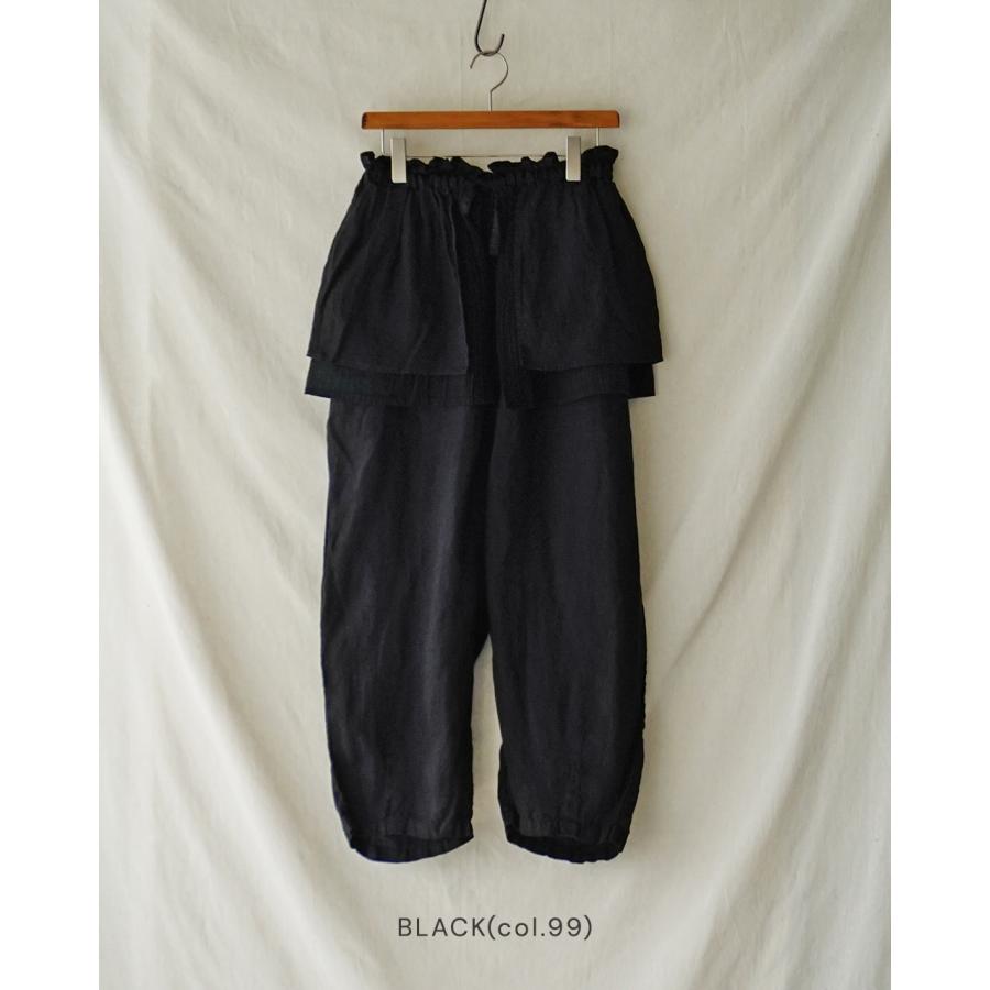 tumugu（ツムグ） パンツ ソリトリネン3×コットンリネン ボイルガーゼ