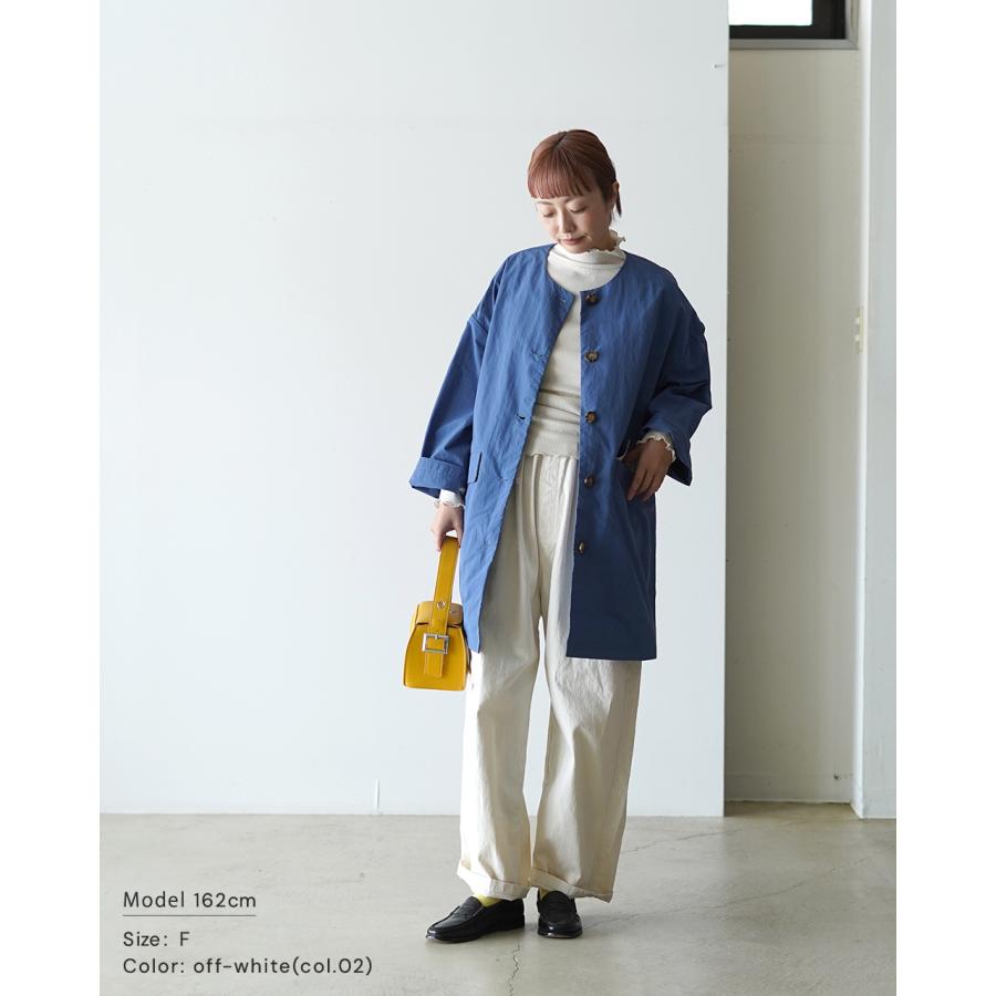 tumugu（ツムグ） コットンノヴァテレコ ハイネック 長袖 レディース