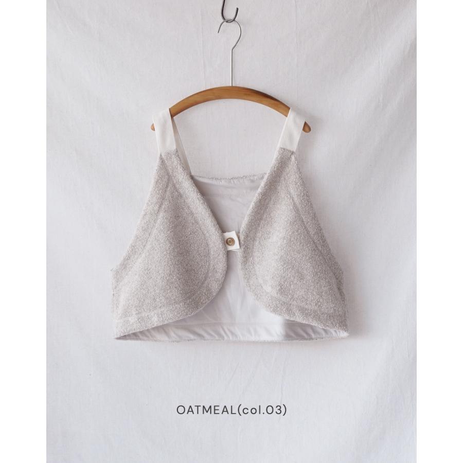 ツムグ tumugu ビスチェ ベスト シープパイル 2way ボア 日本製