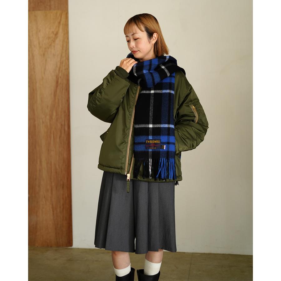 ツイードミル TWEEDMILL ブランケット マフラー ラムウール 大判