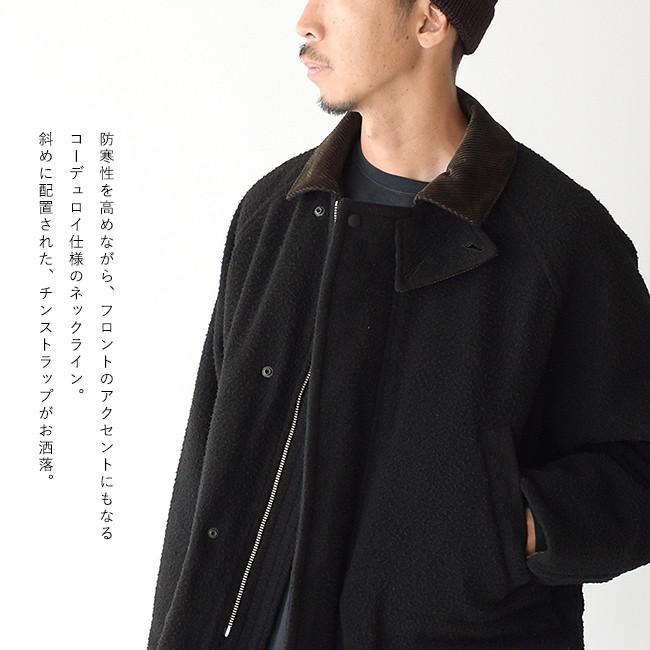 アンフィル unfil ネップ ウールメルトン フィールド ジャケット  