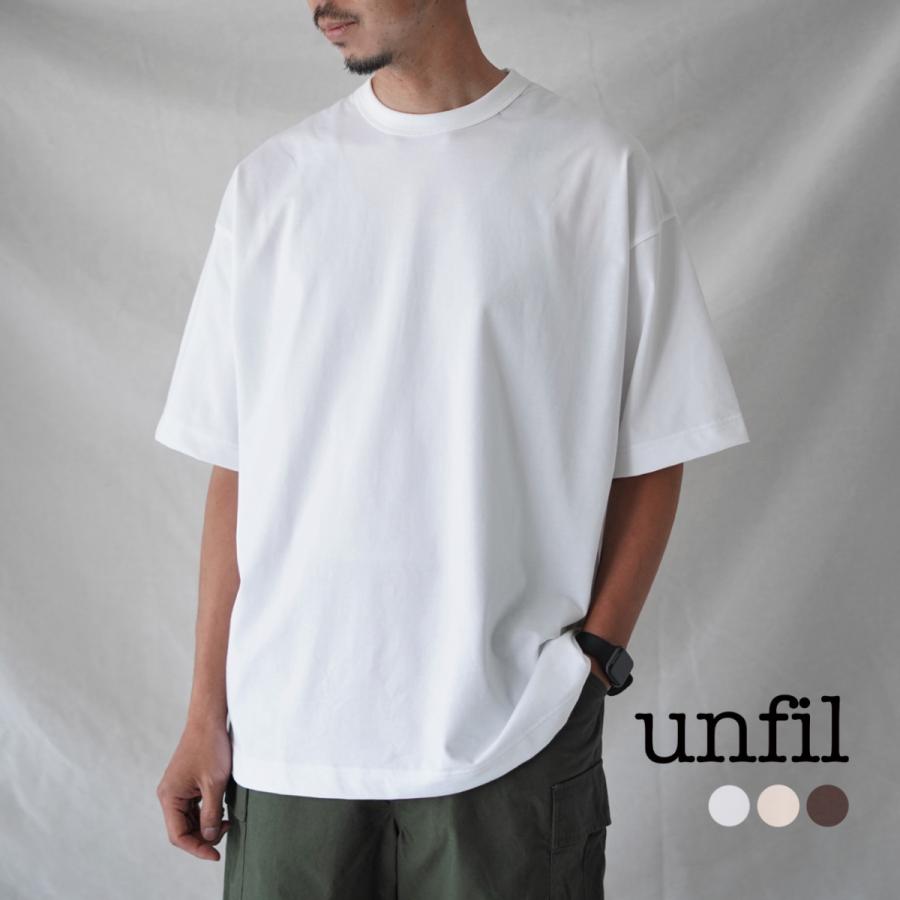 アンフィル unfil オーガニックコットン ショートスリーブ Tシャツ organic coton short sleeve Tee メンズ 2022春夏 WWSP-UU017 アウトレット30%off｜crouka