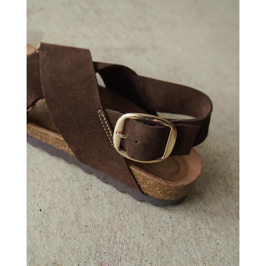 ヴィニーロ VINILO サンダル スエード フラット クロスサンダル 革 レザー ベルトサンダル レディース SANDAL スライド CH-14509-SE 【レビュー企画対象】の画像