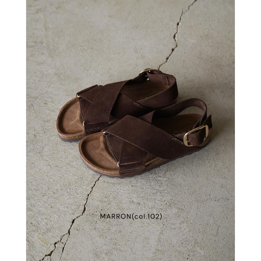 ヴィニーロ VINILO サンダル スエード フラット クロスサンダル 革 レザー ベルトサンダル レディース SANDAL スライド CH-14509-SE 【レビュー企画対象】の画像