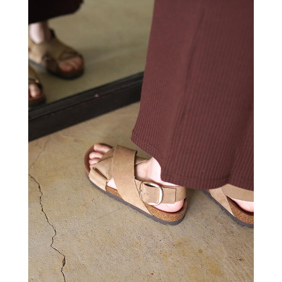 ヴィニーロ VINILO サンダル スエード フラット クロスサンダル 革 レザー ベルトサンダル レディース SANDAL スライド CH-14509-SE 【レビュー企画対象】の画像