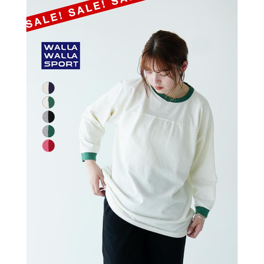 ワラワラスポーツ WALLA SPORT Tシャツ 七分袖Tシャツ 長袖 リンガーT