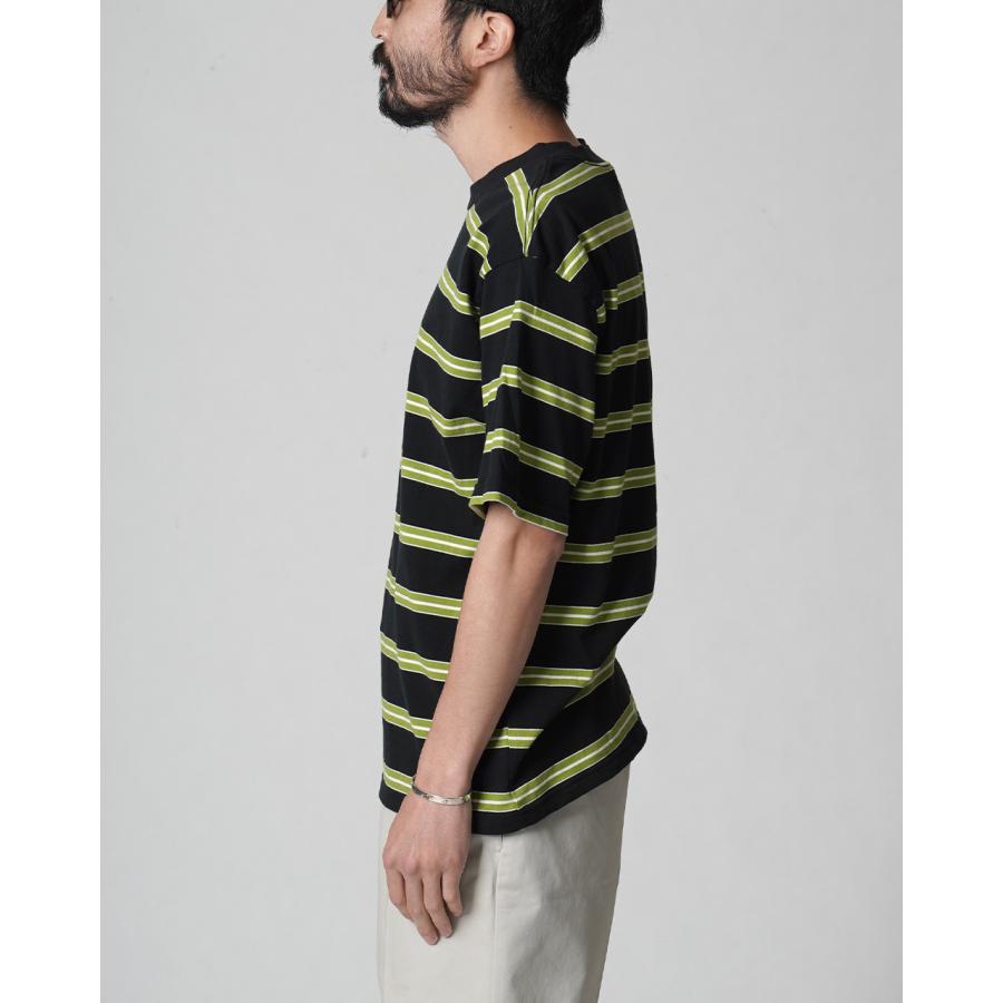 ワラワラスポーツ WALLA WALLA SPORT ショートスリーブ ストライプ ティー S S STRIPE TEE メンズ 2024春夏 040064｜crouka｜09