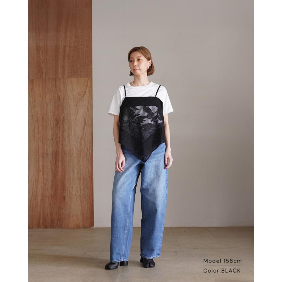 ホワイト WHYTO レースコンビネーションキャミソール レディース lace