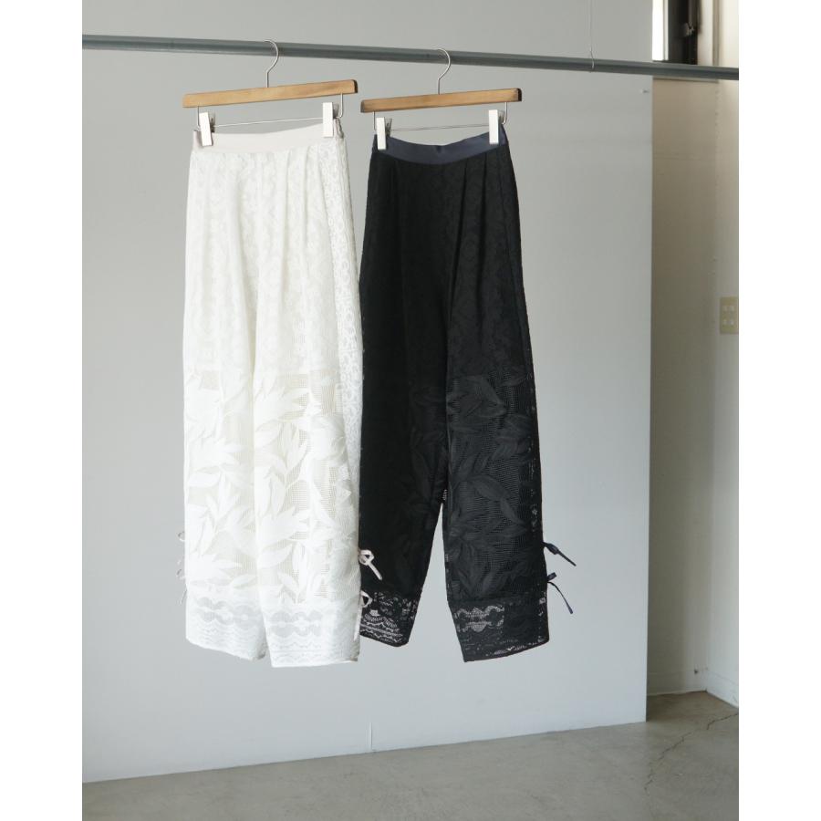 セール！ホワイト WHYTO レースコンビパンツ レディース lace