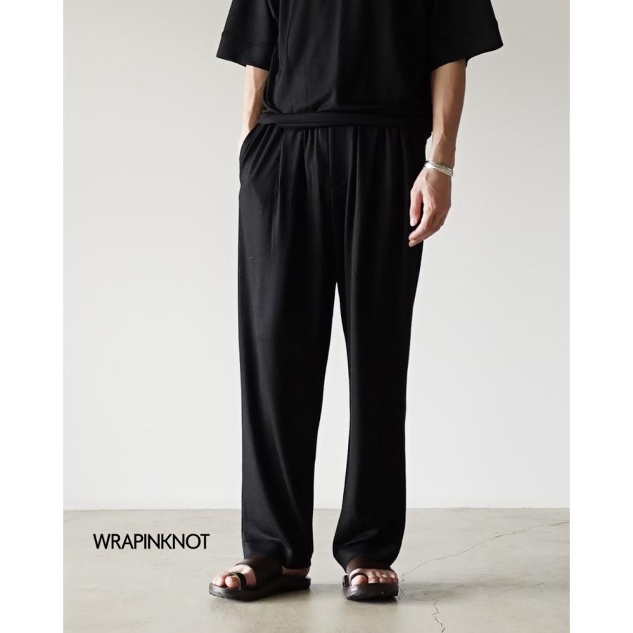 WRAPINKNOT ウール100% ハーフパンツ ブラック サイズ4 WRAPINKNOT（ラッピンノット） SALE！ラッピンノット ワイドテーパード