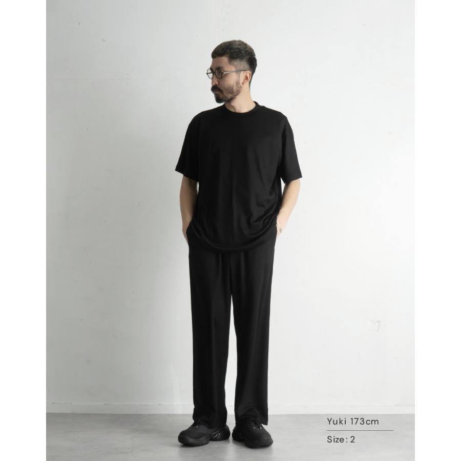 【美品】WRAPINKNOT ラッピンノット ニットウエストワイドスラックス 3 WRAPINKNOT（ラッピンノット） ワイドパンツ メンズ Wide Pants WJ501