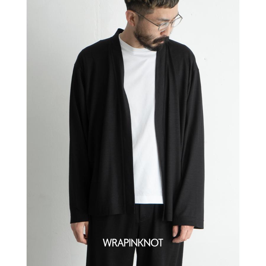 WRAPINKNOT ラッピンノット カーディガン 黒 takato 着用 WRAPINKNOT（ラッピンノット） カーディガン 「WRAPINKNOT/ラッピン