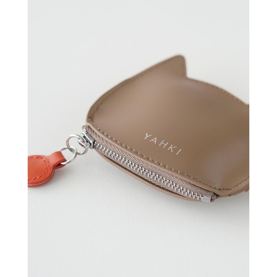 ★コタイサヤギクリーム★小銭入れポシェット YAHKI（ヤーキ） ミニポーチ マルチケース 小銭入れ 財布 ネコ