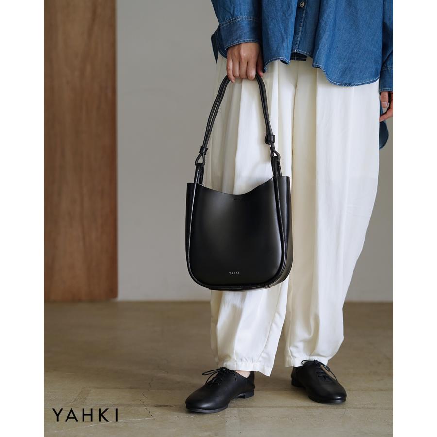 YAHKI（ヤーキ） ショルダーバッグ ソフトWフェイス 床革 レザー