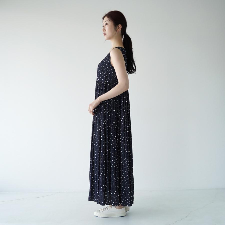 ヤンガニー Yangany ドット柄 ノースリーブ ロングワンピースレディース ワンピース F 5865 Yanga F 5456 Crouka Yahoo 店 通販 Yahoo ショッピング