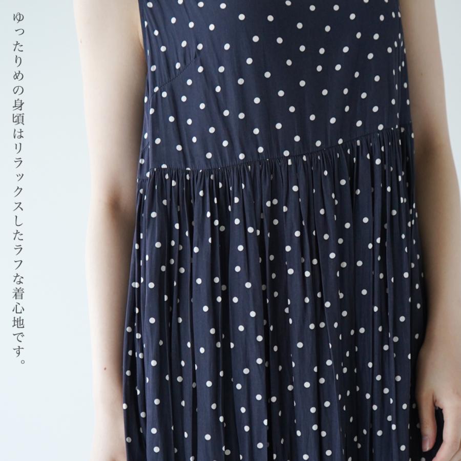 ヤンガニー Yangany ドット柄 ノースリーブ ロングワンピースレディース ワンピース F 5865 Yanga F 5456 Crouka Yahoo 店 通販 Yahoo ショッピング