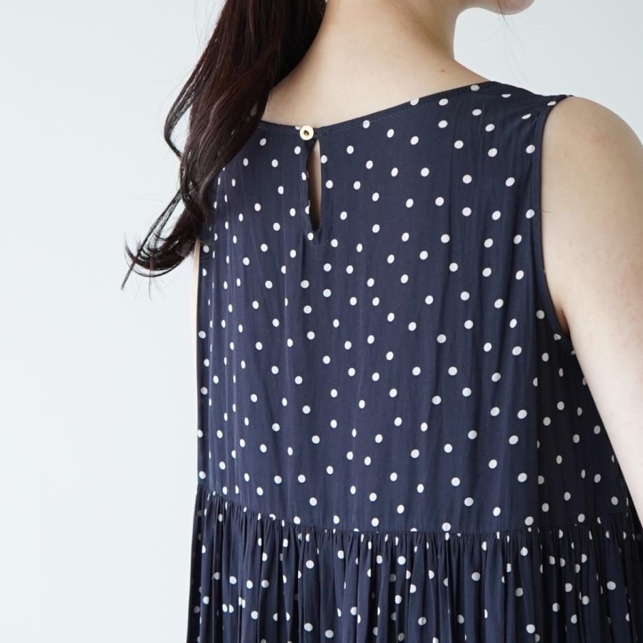 ヤンガニー Yangany ドット柄 ノースリーブ ロングワンピースレディース ワンピース F 5865 Yanga F 5456 Crouka Yahoo 店 通販 Yahoo ショッピング