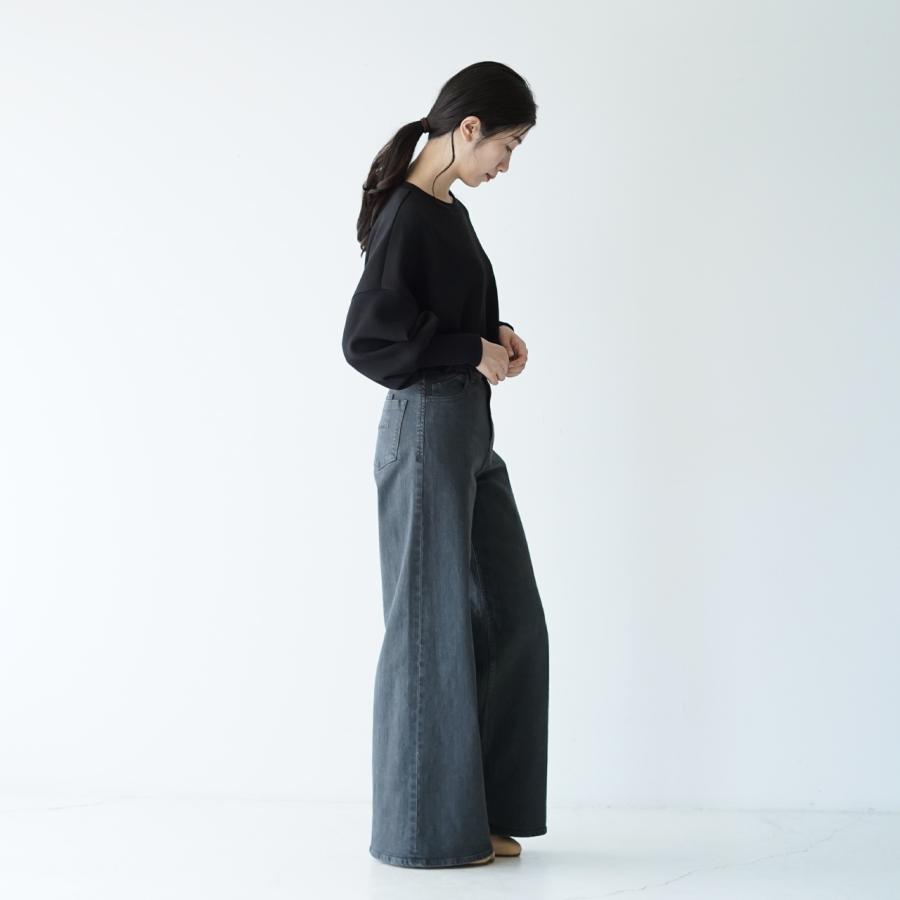 ヤヌーク YANUK ワイド フレア デニム パンツ Wide Flare レディース 2022秋冬 57123302｜crouka｜04