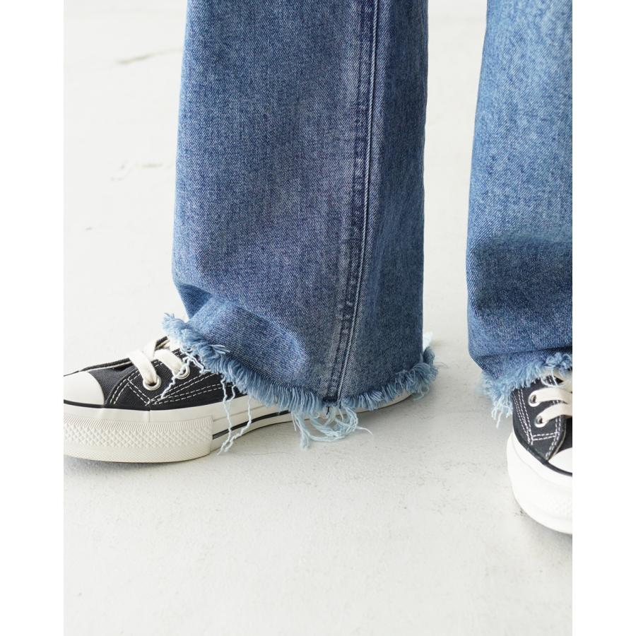 YANUK ヤヌーク デニムパンツ ローラ カーブ テーパード