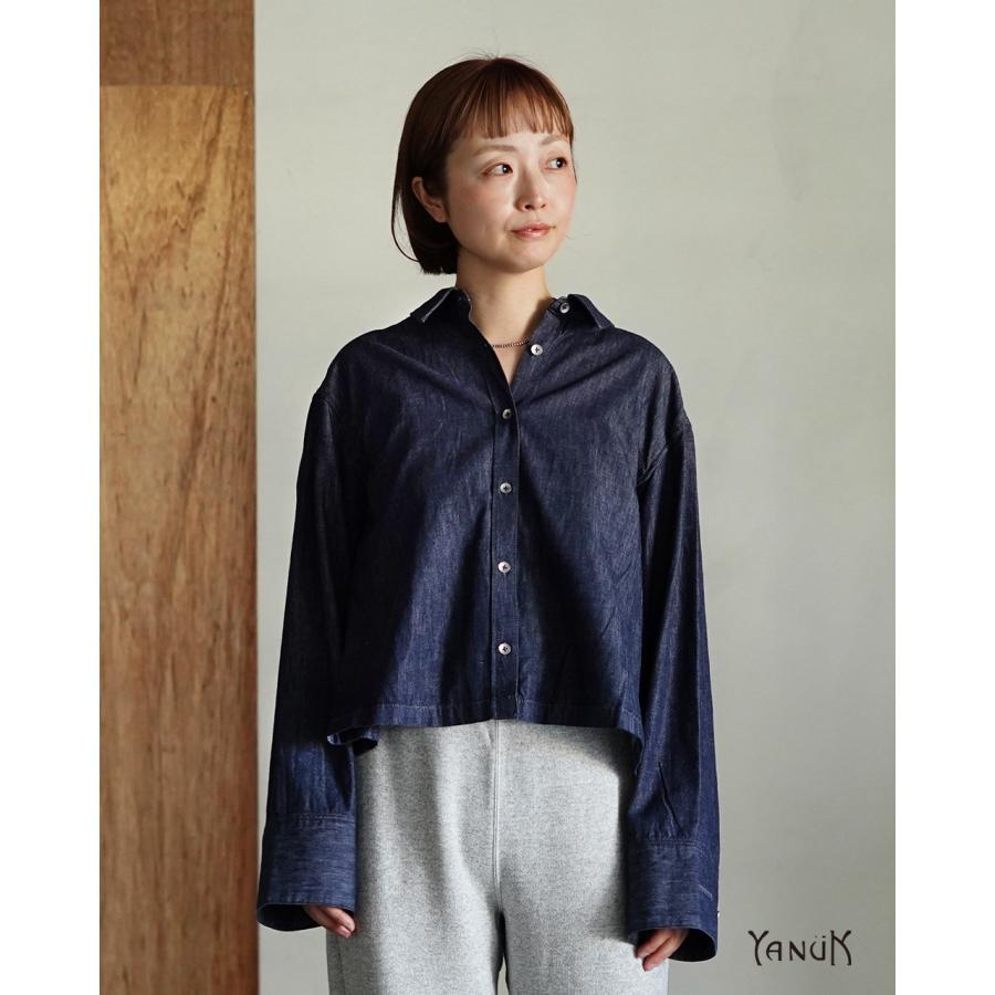 YANUK（ヤヌーク） クロップドデニムシャツ INP レディース Cropped