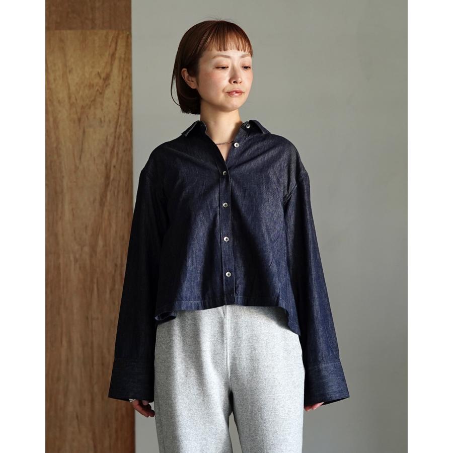 YANUK（ヤヌーク） クロップドデニムシャツ INP レディース Cropped