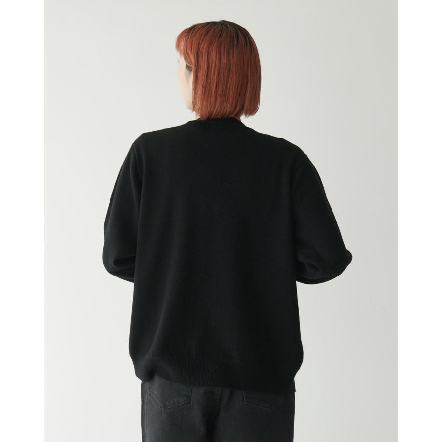 EY B. SMALL ブラックカーディガン　カシミア Yonetomi NEW BASIC ヨネトミニューベーシック YONETOMI ニュー