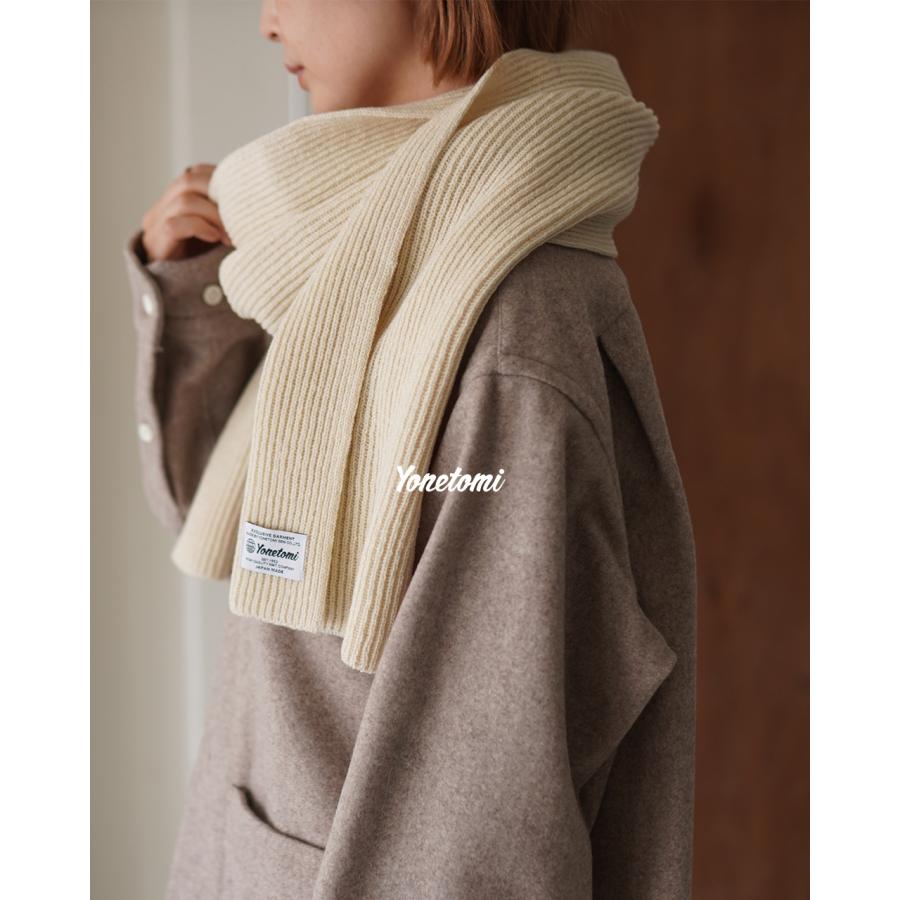 Yonetomi NEW BASIC ヨネトミ Yonetomi リジッドカシミヤマフラー 