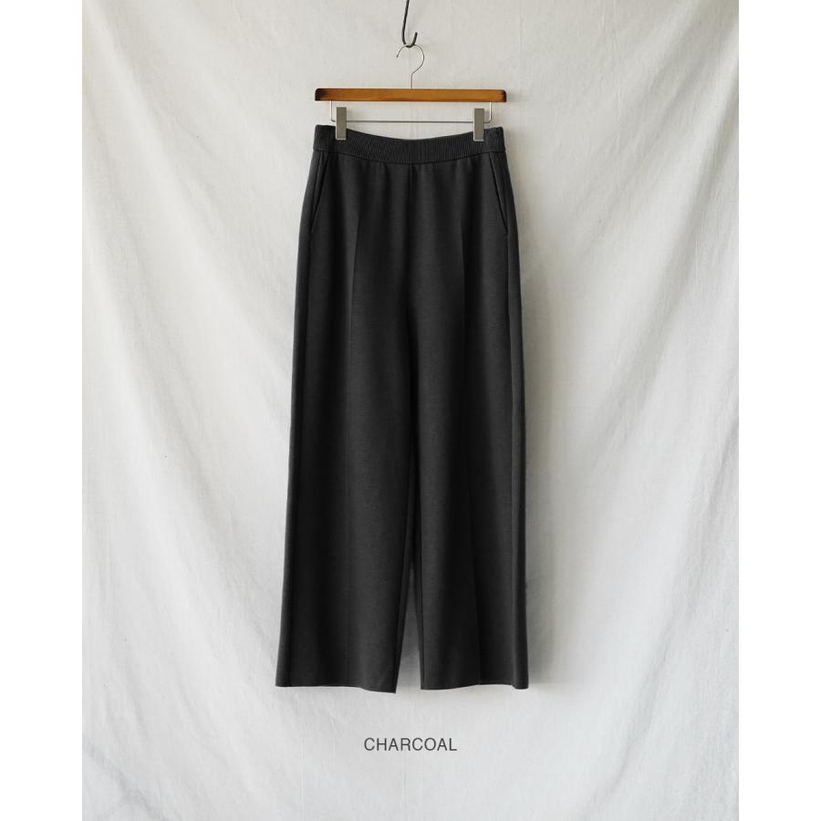 YULA ユラ パンツ ニットワイドパンツ ユニセックス KNIT WIDE PANTS
