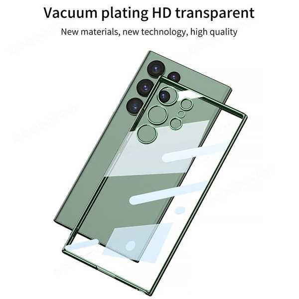 サムスンギャラクシー用の透明なメッキケース 耐衝撃性の保護シェル s24 ultra s24 plus s 24 ultra s24ultra s24ultra s24 5g｜crowdshop｜03