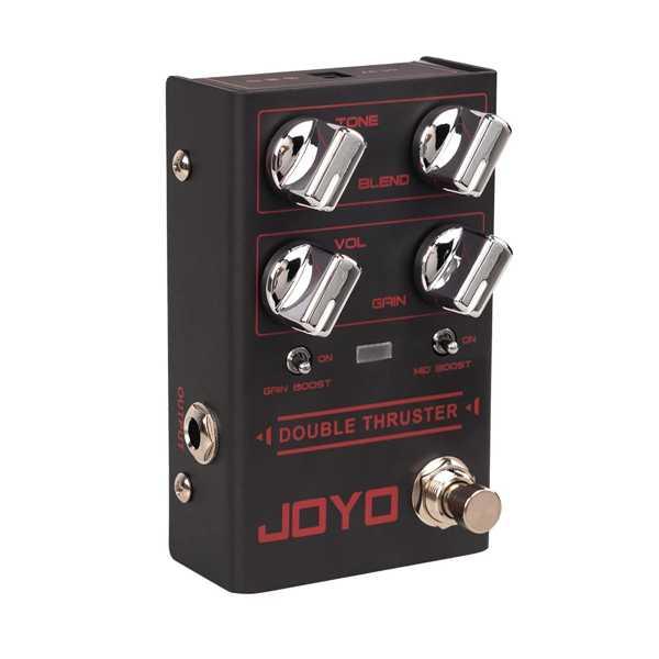JOYO-R-28ダブルソーストベースギター、ペダルの高いゲイン