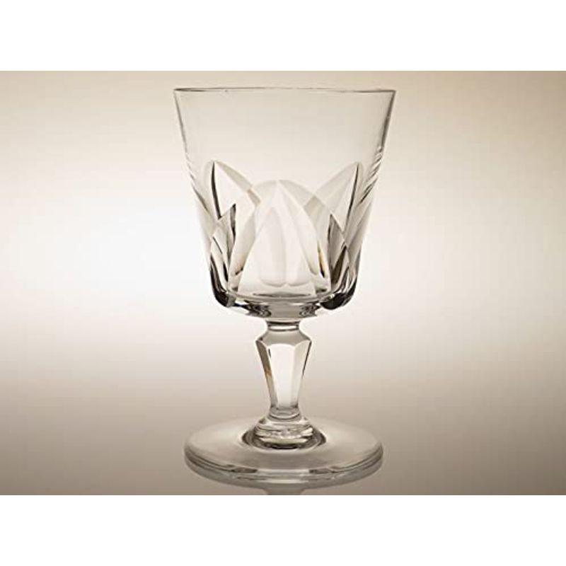 最も完璧な クリスタル ヴィンテージ 14.5cm グラス ワイン シャルトル ● グラス バカラ カット i17392 Chartres その他食器、カトラリー