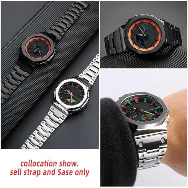 男性用ステンレススチール時計ケース GA-2100インチ a2100
